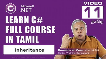 Inheritance in C# Explained in Tamil | Types & Examples | Tamil Tutorial