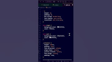Light & Dark Mode Toggle using HTML CSS & JavaScript
