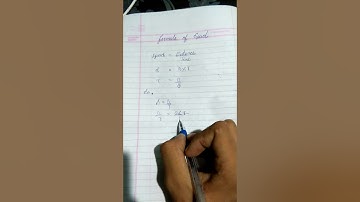 How to proof Speed = distance/time