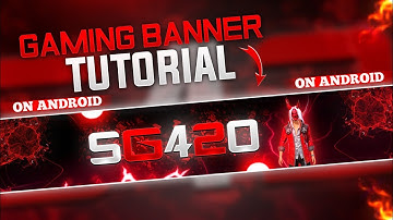 How To Make This Gaming Banner🔥On Android || 3B EDITZ ||Gaming Banner tutorial