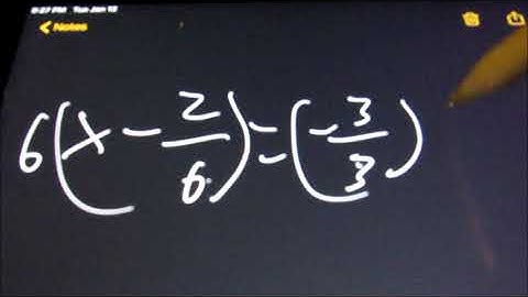 MAT 0018 4.7 Pre-Algebra myopenmath: Solving Equations with Fractions