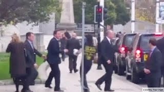 Security alert: man runs at British PM, David Cameron 