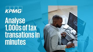 Analyse tax data fast | KPMG Tax Data Analytics Engine