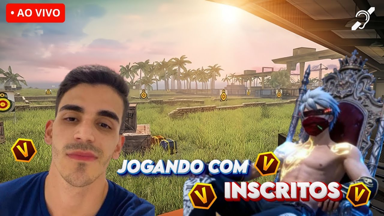 🔴 JOGANDO COM INSCRITOS 🔴  FREE FIRE AO VIVO  TANFALL