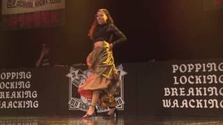 calin vs 美都留_OLD SCHOOL NIGHT VOL.18_WAACKING 1on1 BATTLE SEMI FINAL