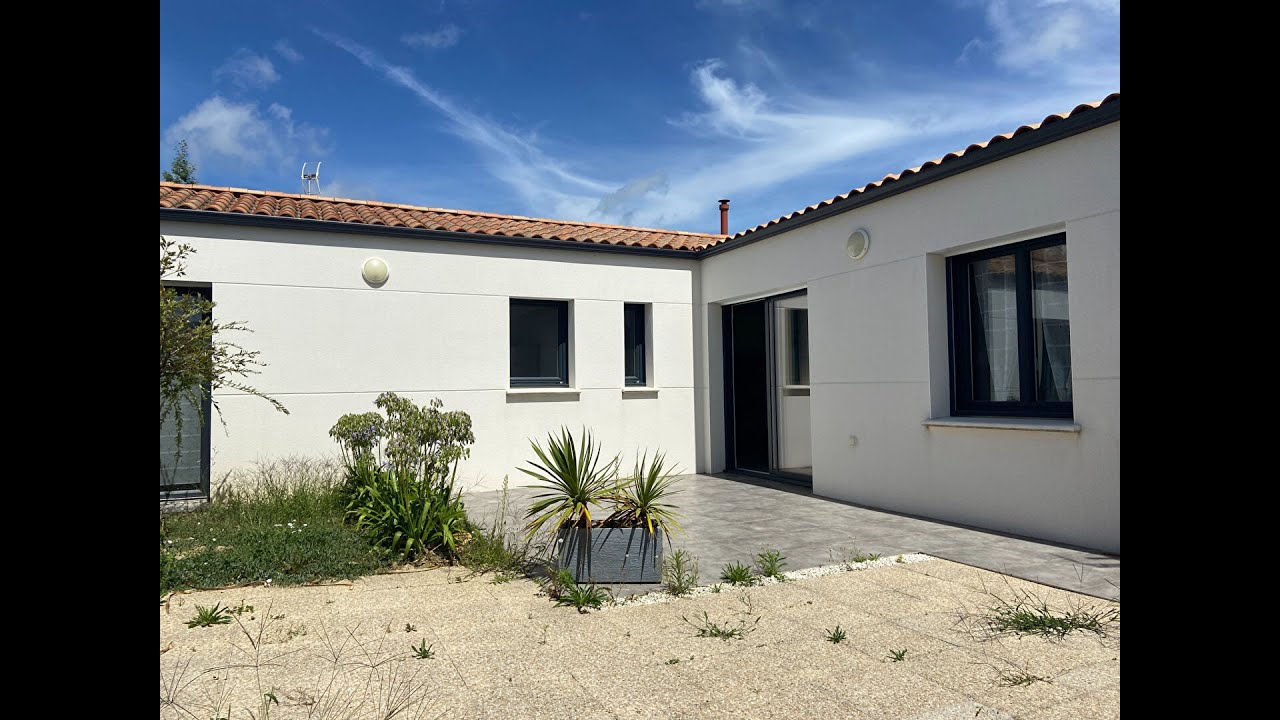 Vendée Saint Hilaire de Riez Maison de 2017 plain-pied, quartier calme orientée Sud/Ouest. 12281