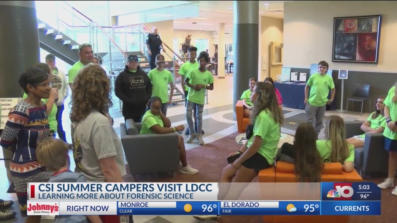 CSI Summer campers visit Louisiana Delta Community College to learn