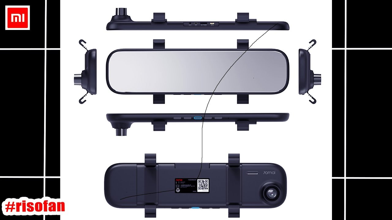 Mi Rear View Camera Xiaomi 70 Mai Smart streaming rearview mirror recorder. - YouTube