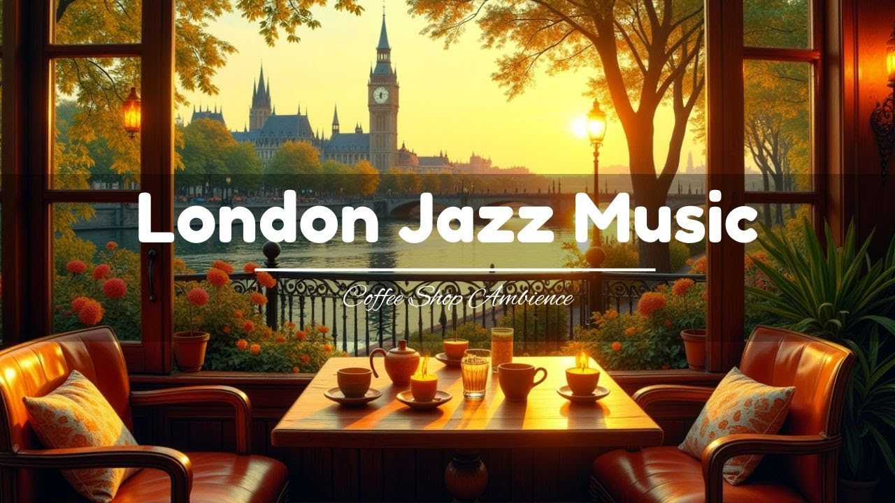London Cafe Jazz ☕ Outdoor Coffee Shop Ambience with Relaxing Bossa ...