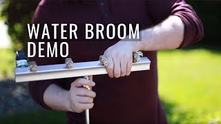 Pressure Washer Water Broom In Action