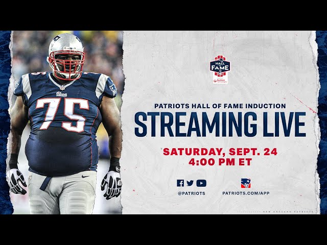 Vince Wilfork Patriots Hall of Fame Induction Ceremony