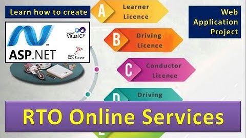 RTO LL DL Vehicle Registration Renewal Permit C# asp.net Sql Server Web Project  asp204 #highblixasp