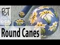How To Apply Round Polymer Cane Slices to Round Beads