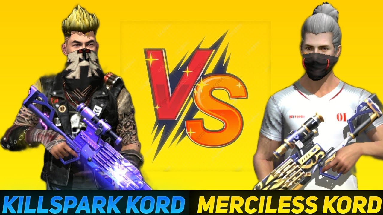 Killspark Shinobi Kord VS Merciless Necromancer Kord Skin Test || Merciless VS Killspark Kord Test