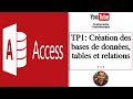 Microsoft access  cration base de donnes tables et relations  tp1 correction 