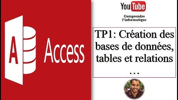 Microsoft Access : Création base de données, tables et relations - TP1 Correction -