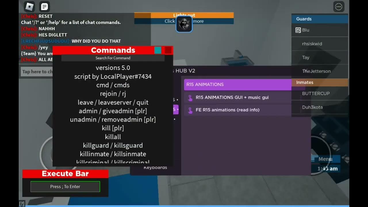 Roblox Fe Script Showcase (Shadow Hub v2) - YouTube