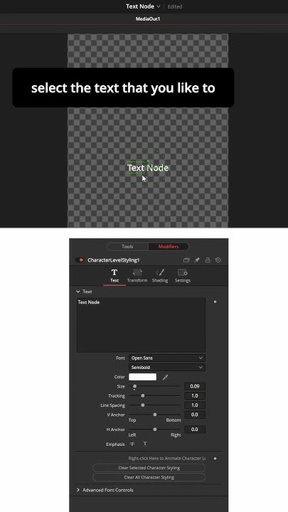 edit text separately on TEXT+ node. DaVinci Resolve Fusion #shorts ...