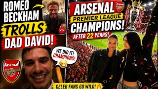 David Beckham Gets Trolled by Son Romeo After Arsenal End 22-Year Wait 😱