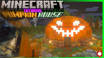 Minecraft How to Build a Giant Pumpkin | Minecraft Giant Pumpkin Halloween Tutorial Ideas
