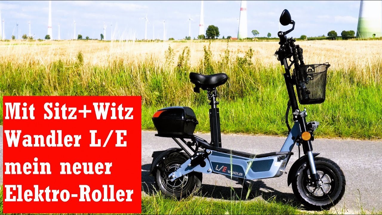 Mit Sitz und Witz - der Wandler L/E, mein neuer Elektro-Roller