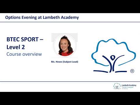 BTEC Sport Options Video