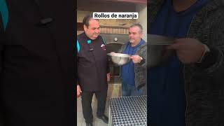 Masa d rollos de naranjas murcianas al horno de leña