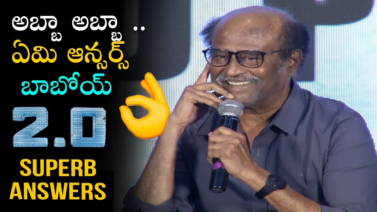 Rajinikanth Superb Answers to Media - 2.0 Movie Telugu Press meet - Akshay Kumar,Shankar camera iphone 8 plus apk