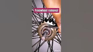 Freewheel removal at home | 🏠️🐝⚙️ #tricks #tips #cycle #freewheel #sprocket #mtb #cassette #sounds