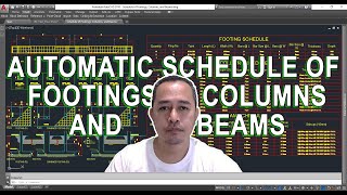 How to Create Automatic Schedule of Footings, Columns and Beams in AutoCAD