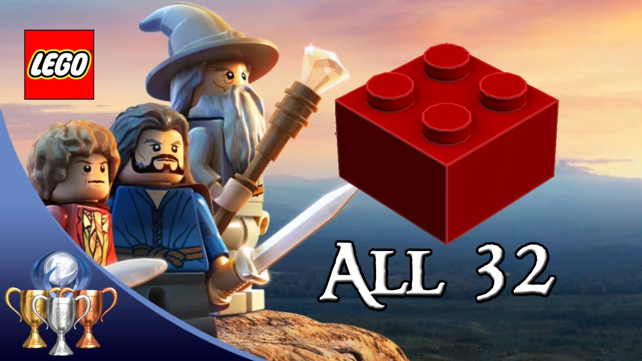 LEGO Hobbit - All 32 Red Locations (x2, x4, x6, x8, Invincibility & More) - YouTube