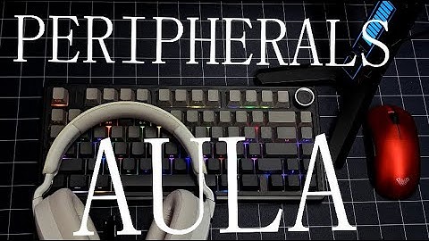 AULA Gaming Setup |  F75 Keyboard | Ultra  V9 Mouse | All-in-One Z31 Headset Stand|A500HeadPhones😈