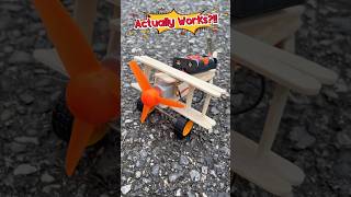 Popsicle Stick Airplane – Actually Works?!! ✈️😱