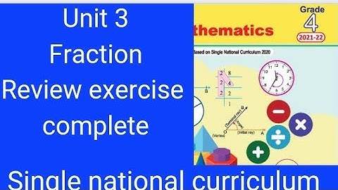 class 4 ||Maths||unit 3 Review exercise||fraction||single national curriculum||@Mathsacademy296