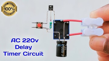 Time Delay Relay Circuit Using BC547 Trainsistor // Delay Off Timer Circuit // Simple Timer Circuit