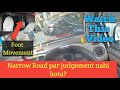 Car driving narrow street| left &amp; right judgement | car driving training