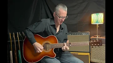 Zager ZAD 900CE OM Size Sunburst Sound Demonstration | Here Comes the Sun- The Beatles