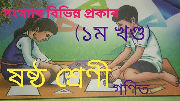 সংখ্যাৰ বিভিন্ন প্ৰকাৰ(১ম খণ্ড)।।types of numbers।।class six।।mathematics