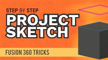 Fusion 360: How to Project (and Intersect) a Sketch in Fusion 360 | #fusionFridays
