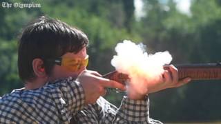Super slow-motion shows power of black powder shooting