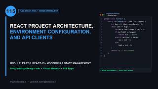 FS-115: REACT PROJECT ARCHITECTURE, ENVIRONMENT CONFIGURATION, AND API CLIENTS | Full Stack Java Update
