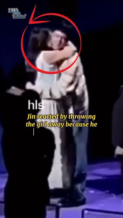 BTS Jin neck kissed by a fan! 😱 #jin #btsjin #btsarmy