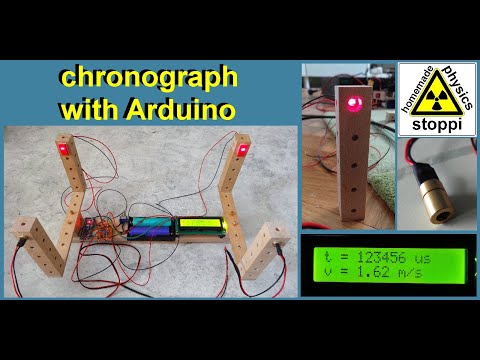 Speedometer / Chronograph for projectiles with Arduino - Geschwindigkeitsmesser für Projektile