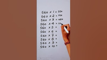 Write the Table of 560 in 15 second only..#maths #mathshack #mathematicks @study_care0