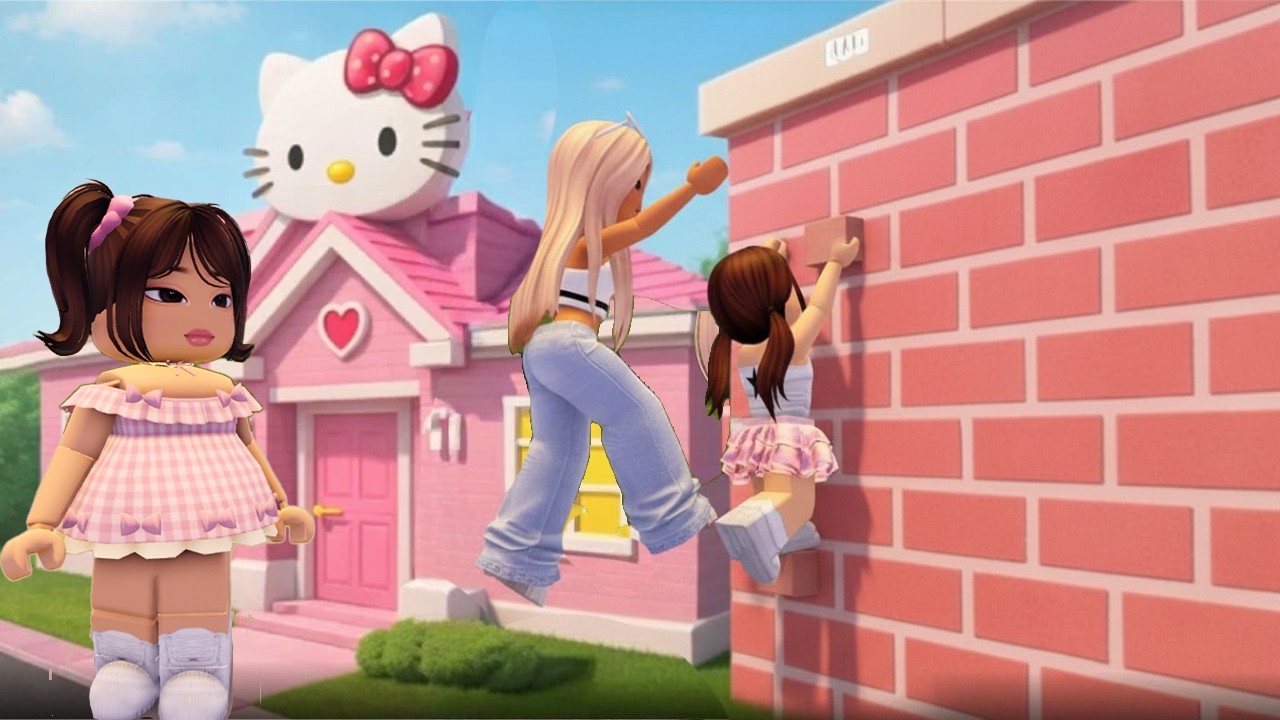 Escapamos De La Casa De HELLO KITTY en  ROBLOX 
