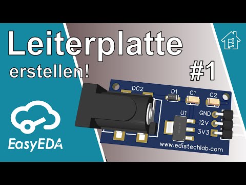 Video: Erfahren Sie, wie Sie mit EasyEDA Online-Tools eine kundenspezifisch geformte Leiterplatte entwerfen – wikiHow Video: Erfahren Sie, wie Sie mit EasyEDA Online-Tools eine kundenspezifisch geformte Leiterplatte entwerfen – wikiHow
