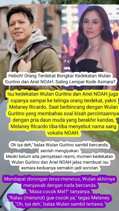 heboh orang terdekat bongkar hubungan Wulan Guritno dengan Aril