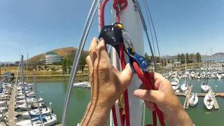 Unassisted Mast Climbing using a GriGri