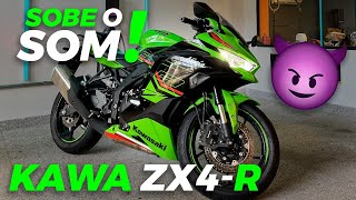 16.000 RPM! A FRENÉTICA Kawasaki Ninja ZX4-R é DIVERSÃO PURA por R$ 55 mil