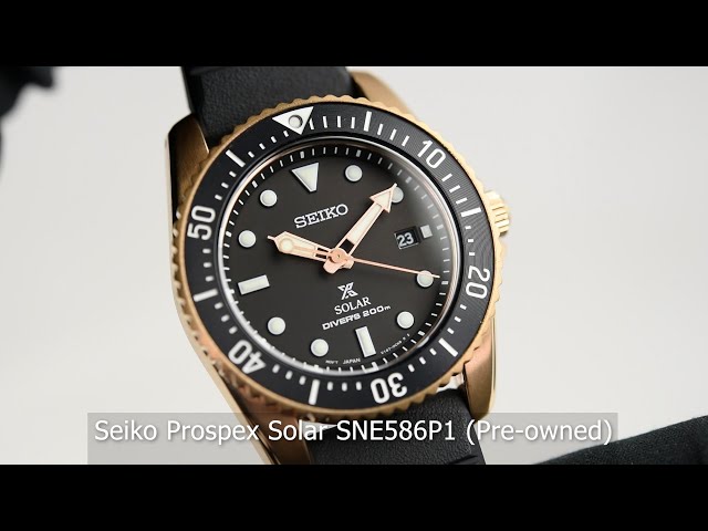 Seiko Prospex Solar SNE586P1 (Pre-owned) - YouTube